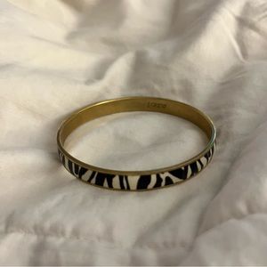 J Crew Zebra Bangle